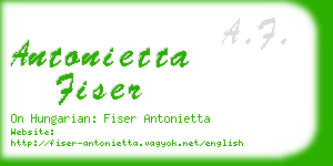 antonietta fiser business card